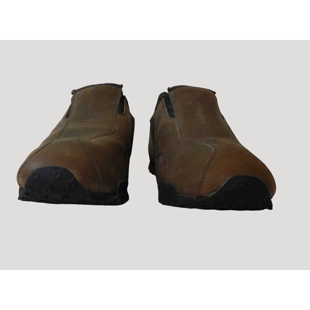 Tommy Hilfiger Leather Shoes Mens Size 10M Brown Slip-On Rubber Sole - Picture 3 of 10